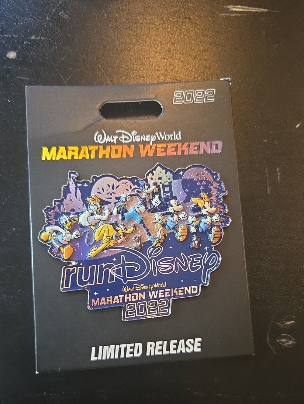 Disney RunDisney Marathon Weekend 2022 Collectible Enamel Pin - Purple